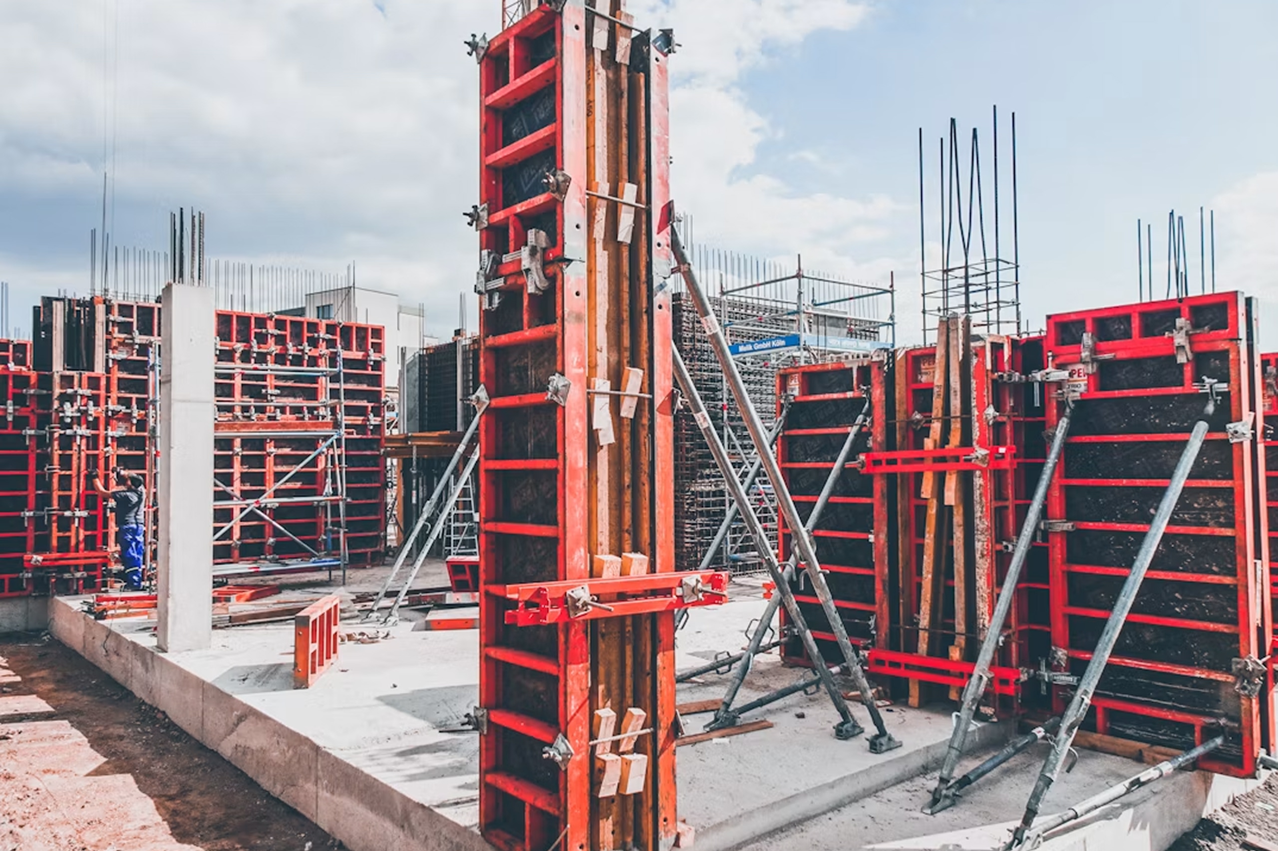 why choose tilt up construction for your industrial building Why Choose Tilt-Up Construction for Your Industrial Building? 11 Concrete formwork at a construction site